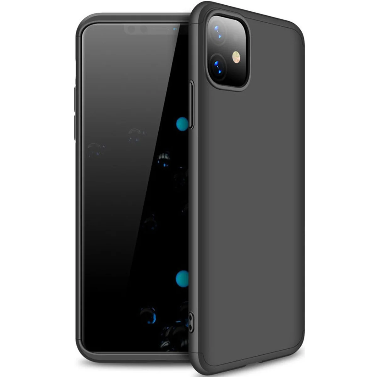 Пластиковая накладка GKK LikGus 360 градусов (opp) для Apple iPhone 11 (6.1") Черный
