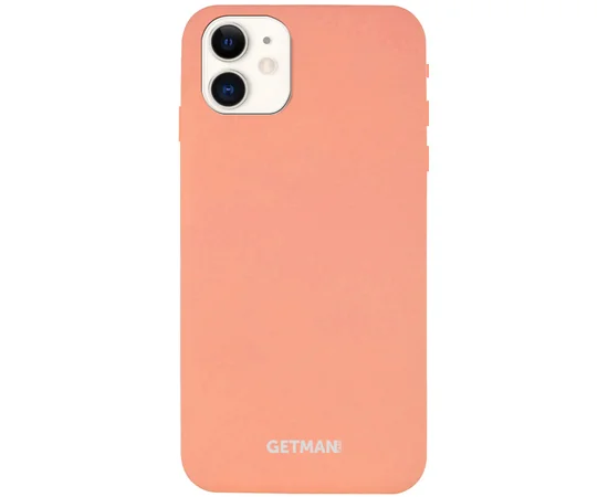 Чехол Silicone Case GETMAN for Magnet для Apple iPhone 11 (6.1") Розовый / Flamingo