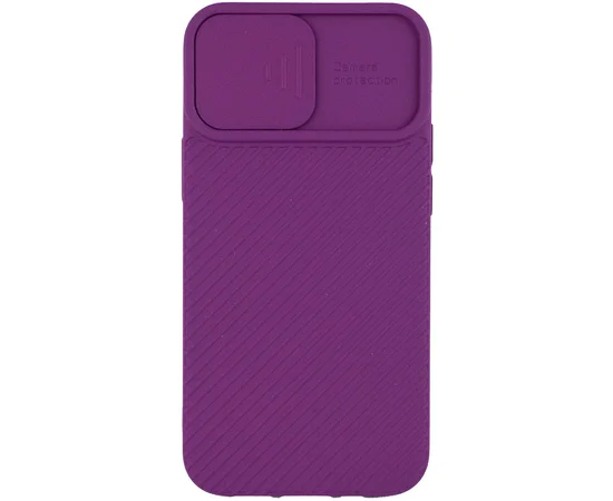 Чехол Camshield Square TPU со шторкой для камеры для Apple iPhone 11 (6.1") Фиолетовый