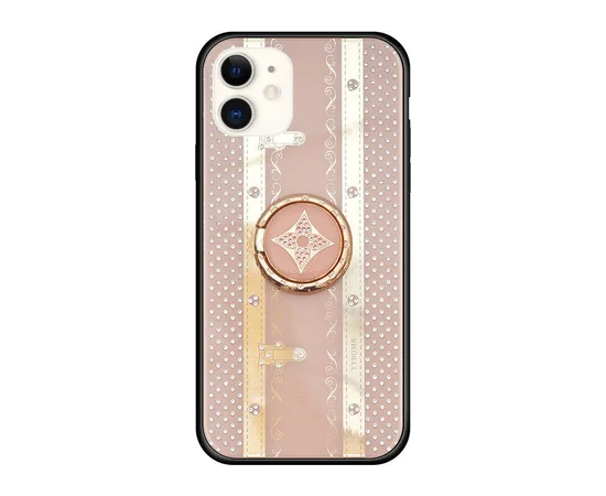 TPU+Glass чехол TYBOMB Bling Line для Apple iPhone 11 (6.1") pink