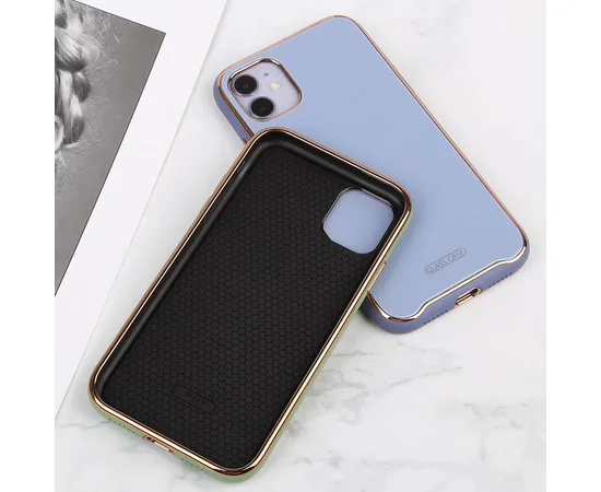 TPU+Glass чехол Venezia для Apple iPhone 11 (6.1") Сиреневый / Dasheen