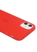 Силиконовый матовый полупрозрачный чехол для Apple iPhone 11 (6.1") Красный / Red