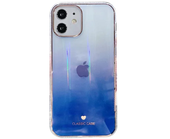 TPU+Glass чехол Aurora Classic для Apple iPhone 11 (6.1") Синий