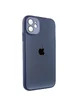 Чехол TPU+Glass Sapphire Midnight для Apple iPhone 11 (6.1") Синий / Deep navy