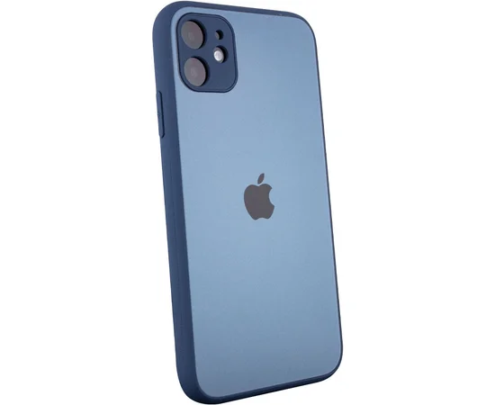 TPU+Glass чехол Matte Candy Full camera для Apple iPhone 11 (6.1") Синий