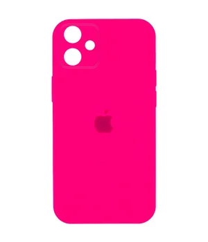 Чохол Silicone Case Square Full Camera Protective (AA) Apple iPhone 11 (6.1") Рожевий / Barbie pink