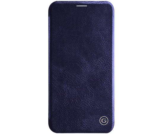 Кожаный чехол книжка G-Case Vintage Business Series для Apple iPhone 11 (6.1") Синий