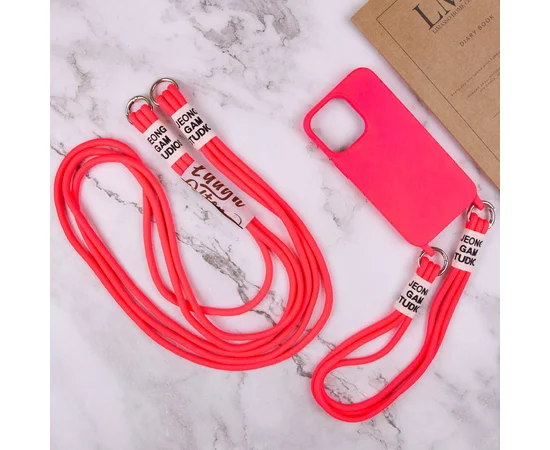 Чехол TPU two straps California для Apple iPhone 11 (6.1") Розовый