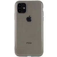 Матовый полупрозрачный TPU чехол с защитой камеры для Apple iPhone 11 (6.1") Черный / Black