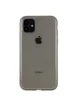 Матовый полупрозрачный TPU чехол с защитой камеры для Apple iPhone 11 (6.1") Черный / Black