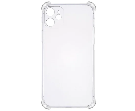 TPU чохол GETMAN Ease logo посилені кути для Apple iPhone 11 (6.1 ") Прозорий / Transparent