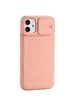 Чехол Camshield TPU со шторкой защищающей камеру для Apple iPhone 11 (6.1") Розовый / Pink Sand