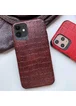 Кожаная накладка Epic Vivi Crocodile series для Apple iPhone 11 (6.1") Темно-коричневый