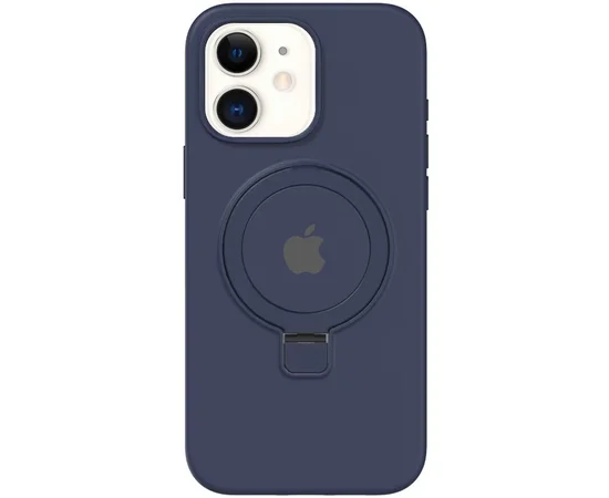 Чехол Silicone Case Full Protective with Ring для Apple iPhone 11 (6.1") Dark Blue