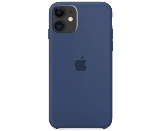 Чехол Silicone case (A) для Apple iPhone 11 (6.1") Синий /  Blue Cobalt