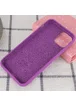 Чохол Silicone case (A) (з закритим низом) для Apple iPhone 11 (6.1 ") Фіолетовий / Grape
