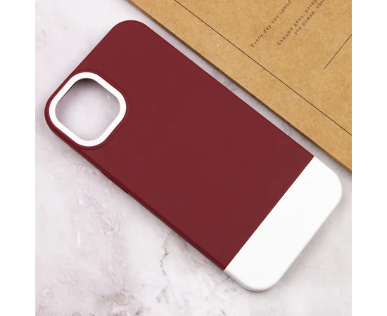 Чохол TPU+PC Bichromatic для Apple iPhone 11 (6.1") Wine / White
