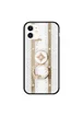 TPU + Glass чохол TYBOMB Bling Line для Apple iPhone 11 (6.1 ") white