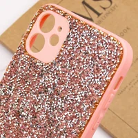 TPU+PC чехол Diamond Full Camera для Apple iPhone 11 (6.1") Pink