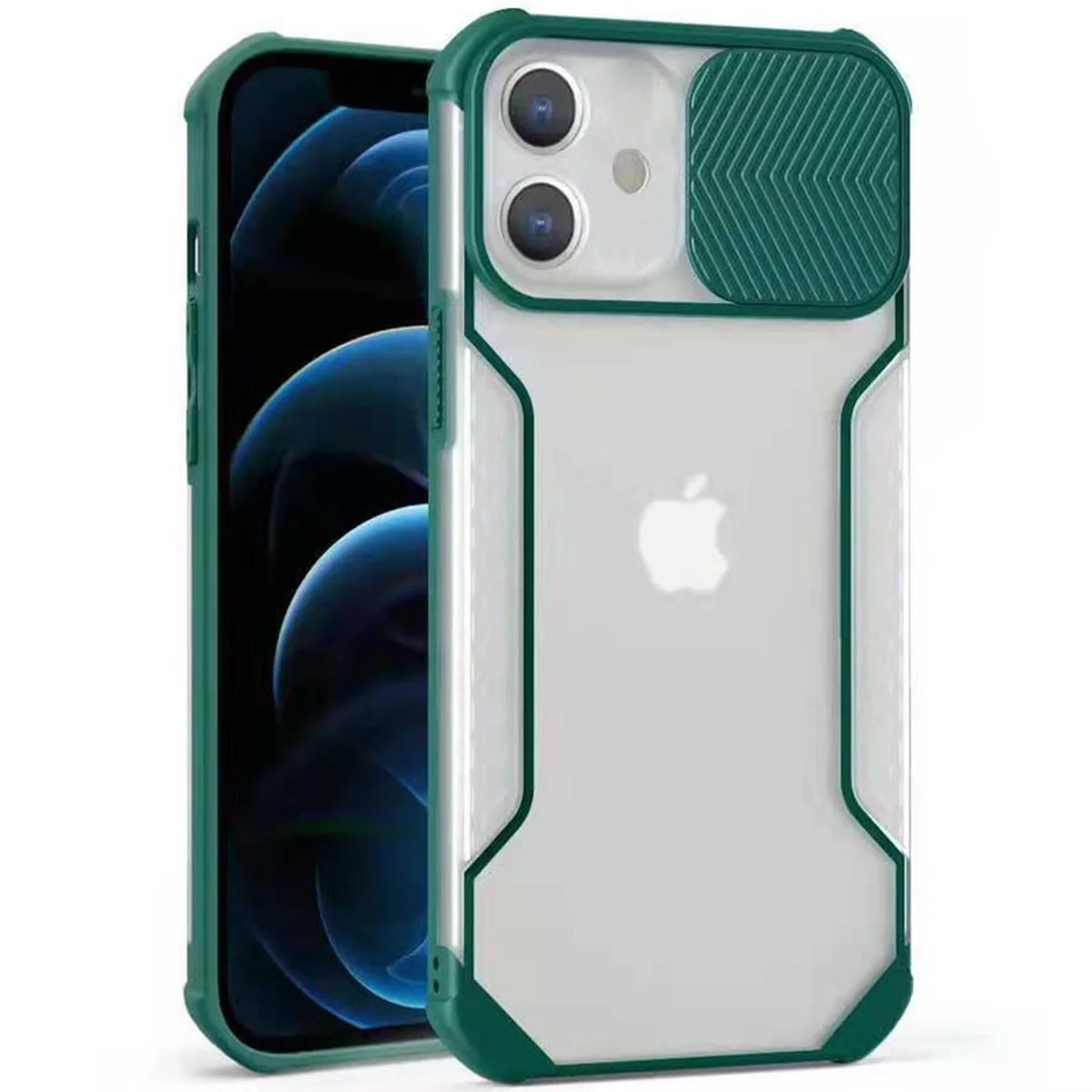 Чохол Camshield matte Ease TPU зі шторкою для Apple iPhone 11 (6.1") Зелений