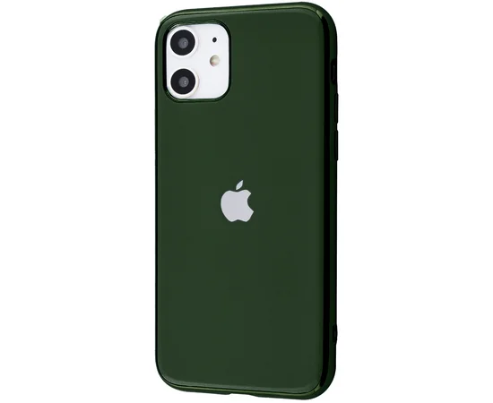 TPU чехол GLOSSY LOGO для Apple iPhone 11 (6.1") Зеленый / Pine green