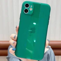 Чехол TPU Glossy Line Full Camera для Apple iPhone 11 (6.1") Зеленый