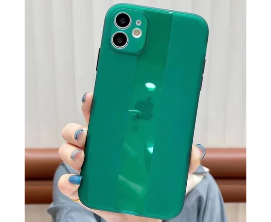 Чехол TPU Glossy Line Full Camera для Apple iPhone 11 (6.1") Зеленый