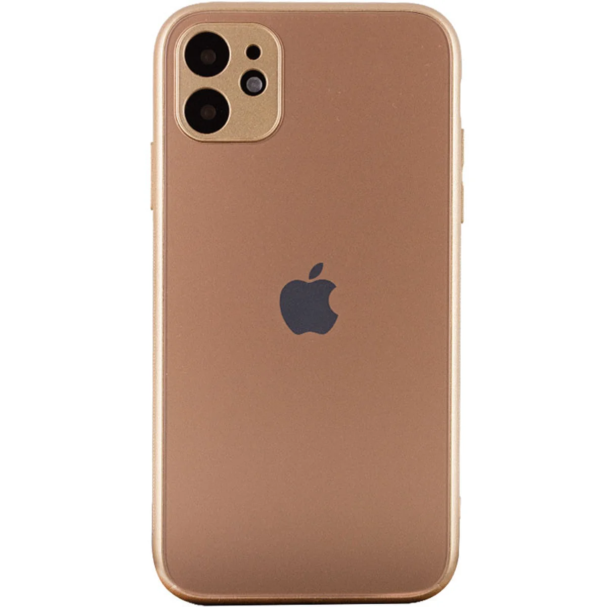 TPU+Glass чохол Matte Candy Full camera для Apple iPhone 11 (6.1") Золотий