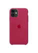 Чехол Silicone case (A) для Apple iPhone 11 (6.1") Розовый  / Rose red