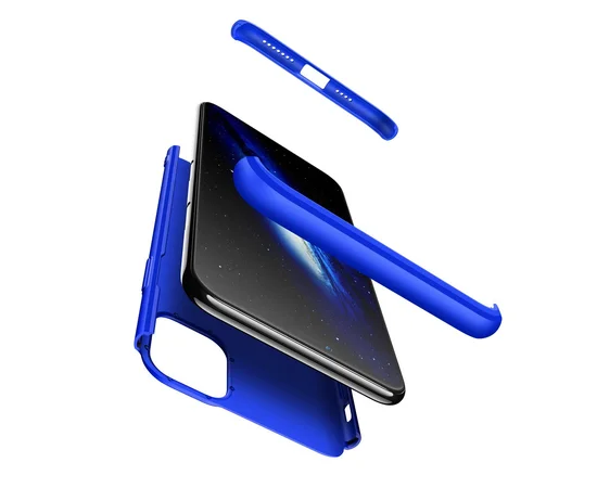 Пластиковая накладка GKK LikGus 360 градусов для Apple iPhone 11 (6.1") Синий