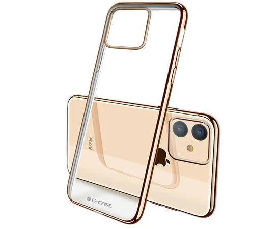 TPU чехол G-Case Shiny Series для Apple iPhone 11 (6.1") Золотой