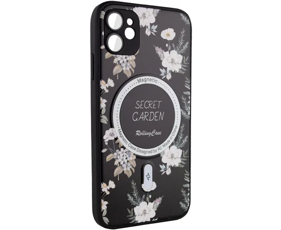 TPU+PC чехол Secret Garden with MagSafe для Apple iPhone 11 (6.1") Black