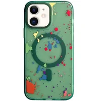 Чехол TPU+PC Flush with MagSafe для Apple iPhone 11 (6.1") Dark green