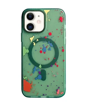 Чохол TPU+PC Flush with MagSafe для Apple iPhone 11 (6.1") Dark green