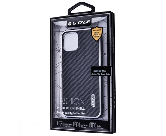 Чехол-накладка G-Case Carbon Fiber Shield для Apple iPhone 11 (6.1") Черный