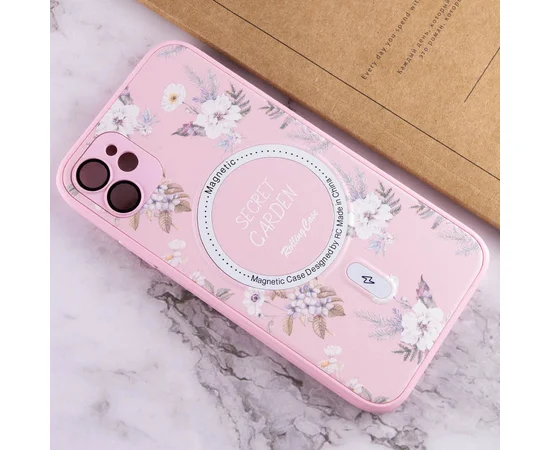 TPU+PC чехол Secret Garden with MagSafe для Apple iPhone 11 (6.1") Pink
