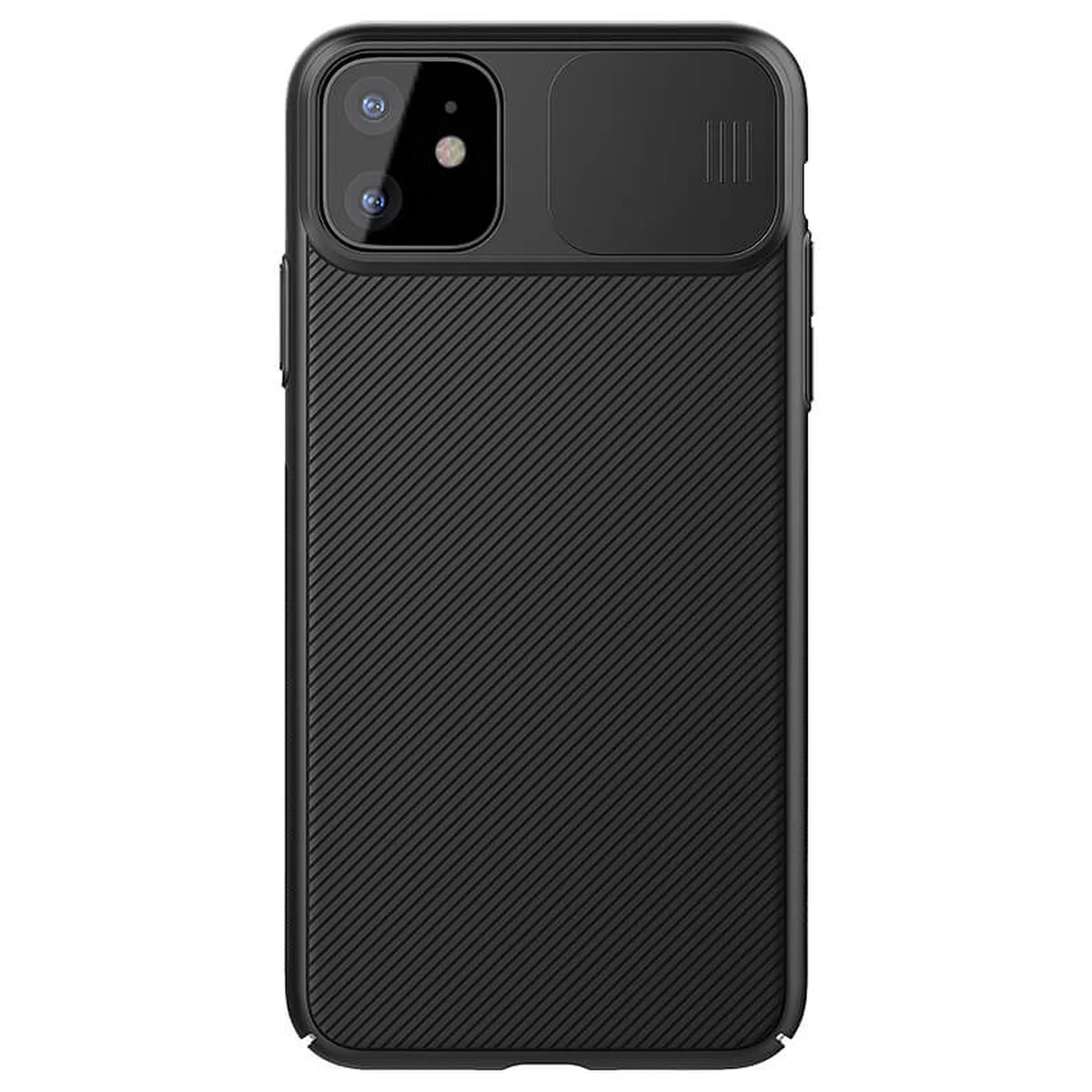 Карбоновая накладка Nillkin Camshield (шторка на камеру) для Apple iPhone 11 (6.1") Черный / Black
