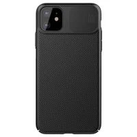 Карбоновая накладка Nillkin Camshield (шторка на камеру) для Apple iPhone 11 (6.1") Черный / Black