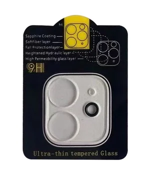 Захисне скло на камеру Full Block (тех.пак) Apple iPhone 11 (6.1") Прозорий