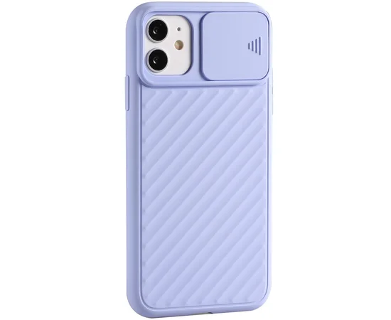 Чехол Camshield TPU со шторкой защищающей камеру для Apple iPhone 11 (6.1") Сиреневый