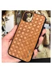 Кожаная накладка VORSON Braided leather series для Apple iPhone 11 (6.1") Коричневый