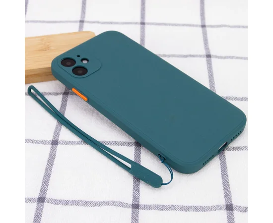 Чехол TPU Square Full Camera для Apple iPhone 11 (6.1") Зеленый