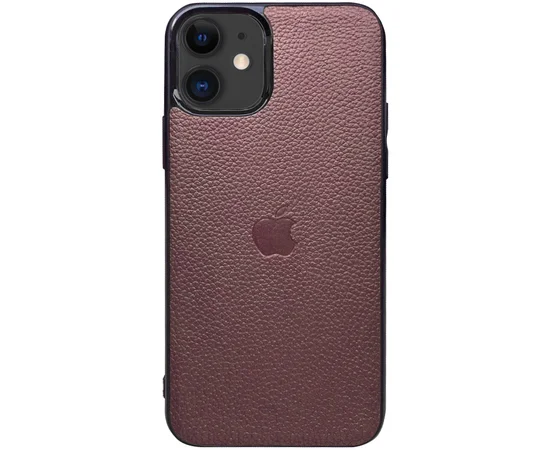 Кожаная накладка Epic Vivi Logo series для Apple iPhone 11 (6.1") Коричневый