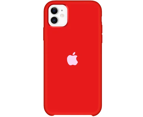 Чехол Silicone Case (AA) для Apple iPhone 11 (6.1") Красный / Dark Red