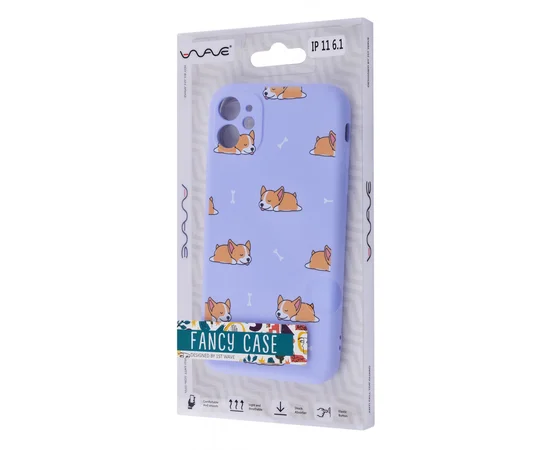 TPU чехол WAVE Fancy для Apple iPhone 11 (6.1") Haski / Light purple