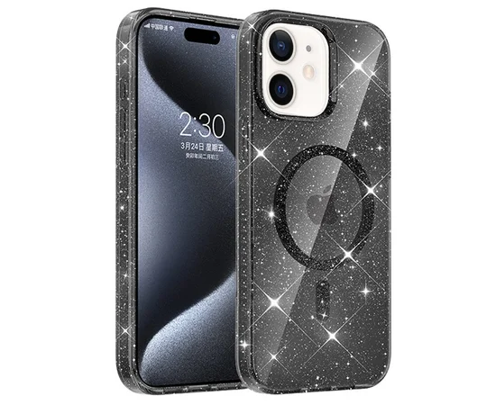 Чохол TPU Eclipse Sparkle (MagFit) для Apple iPhone 11 (6.1") Black
