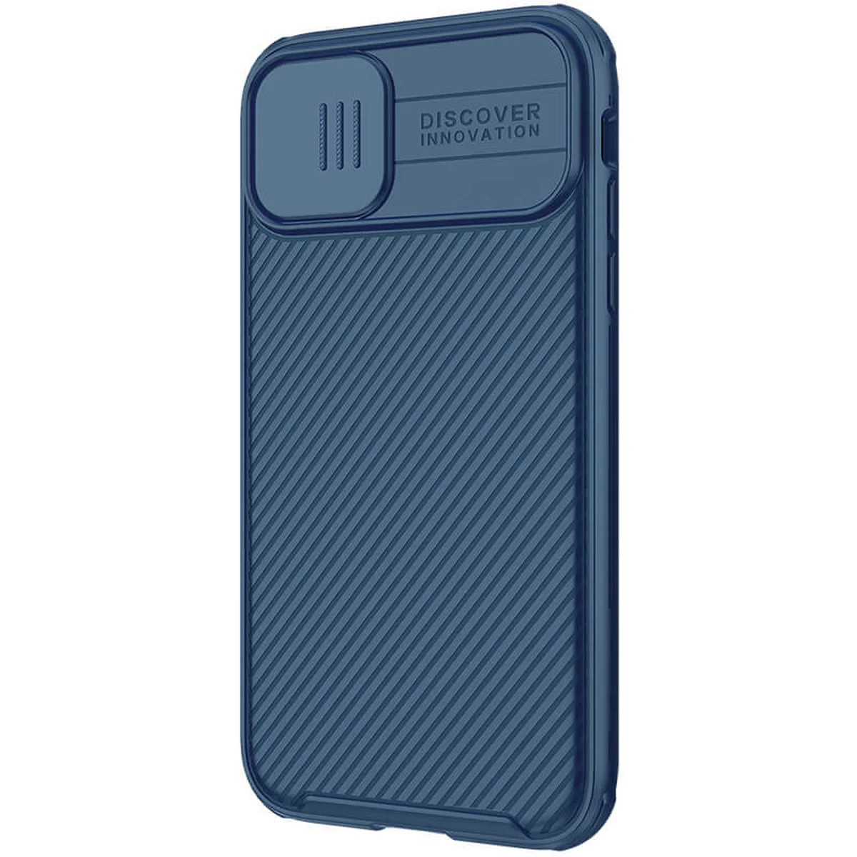 Карбоновая накладка Nillkin CamShield Pro Magnetic для Apple iPhone 11 (6.1") Синий