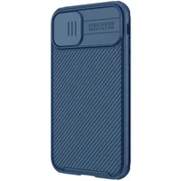 Карбоновая накладка Nillkin CamShield Pro Magnetic для Apple iPhone 11 (6.1") Синий