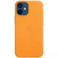 Кожаный чехол Leather Case (AAA) для Apple iPhone 11 (6.1") Yellow