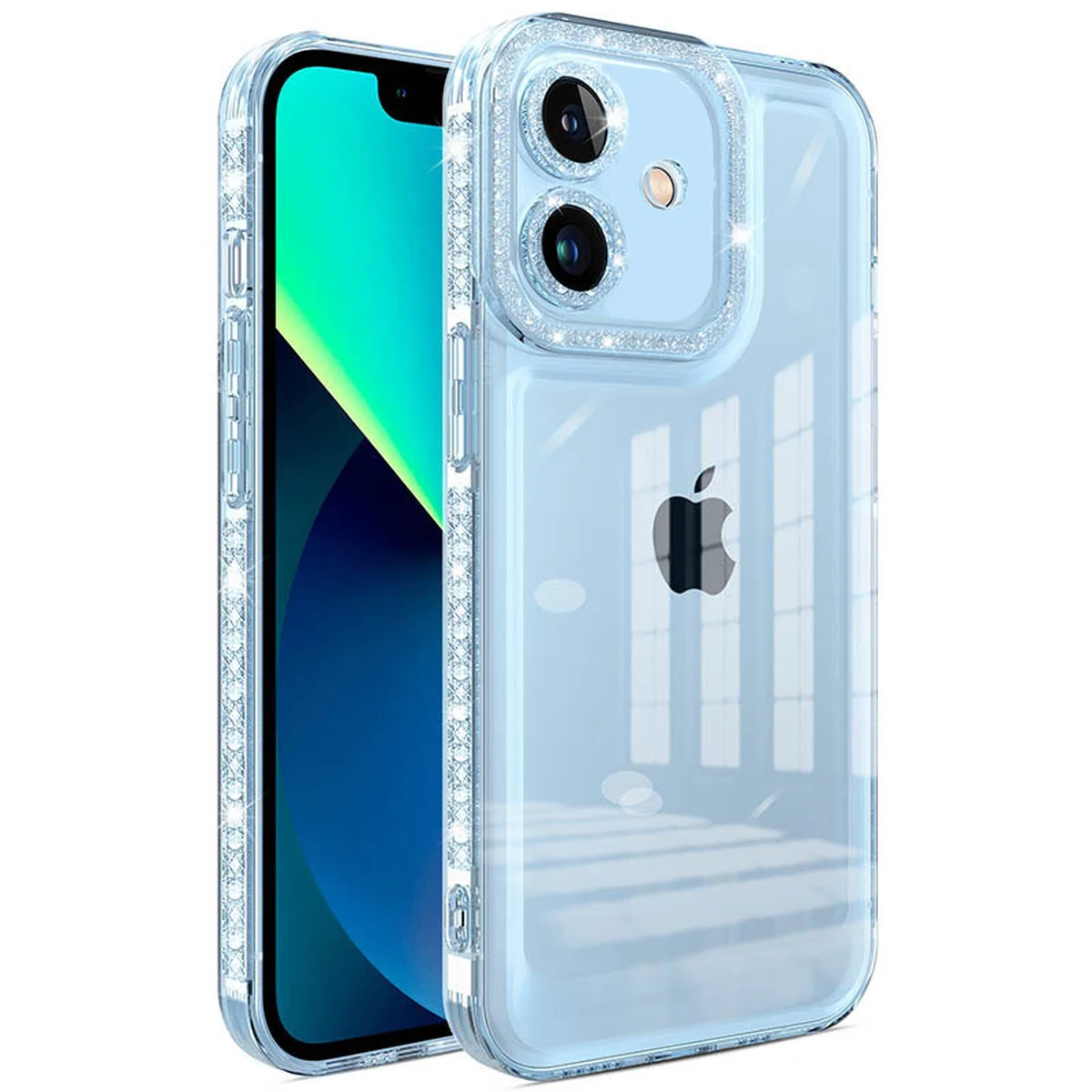 Чехол TPU Starfall Clear для Apple iPhone 11 (6.1") Голубой
